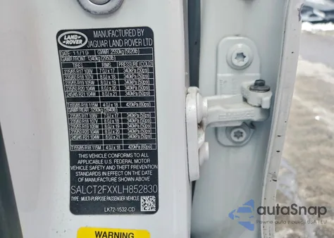 2020 Land Rover Discovery Sport S R-Dynamic из США, поврежденный, VIN SALCT2FXXLH852830